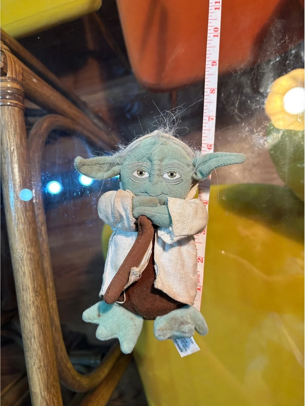 Vintage 2004 Star Wars Yoda Plush Doll with Brown Robe and T